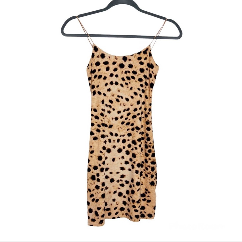 Aritzia Wilfred Free XXS Leopard Print Bodycon Dress